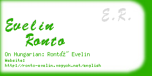 evelin ronto business card